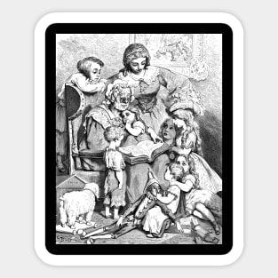 Mother Goose -Gustave Dore Sticker